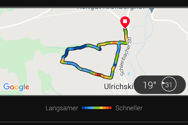 Screenshot aus Garmin App